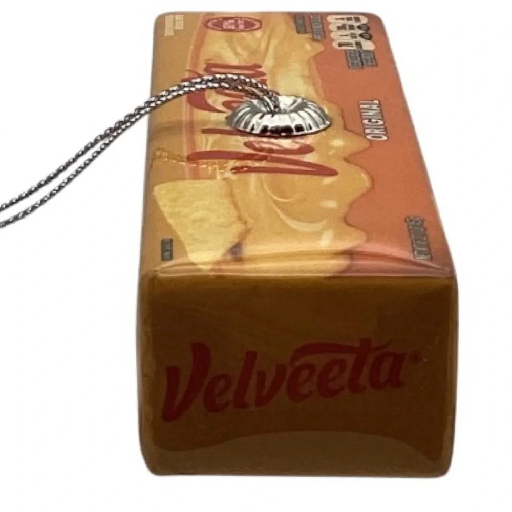 Hallmark Velveeta Cheese Shatterproof Christmas Ornament (NWT)